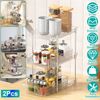 3-Tier Clear Pull Out Organizer Stackable Kitchen Bathroom Organizer w/ Dividers