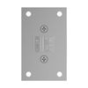 Satin Chrome Geneva 037 Series Wall Mount Full Back Plate Standard Hinge