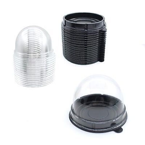 Clear Plastic Mini Cupcake Container,25 PC Desk Pet Containers Mooncake Boxes...