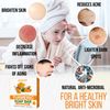 Natural 5oz Turmeric Soap Bar for Face & Body Brightening, Dark Spots, Intimate Areas, Underarms – Turmeric Face Wash Reduces Acne, Fades Scars & Cleanses Skin for All Skin Types Made in USA (5 Ounce (Pack of 1))