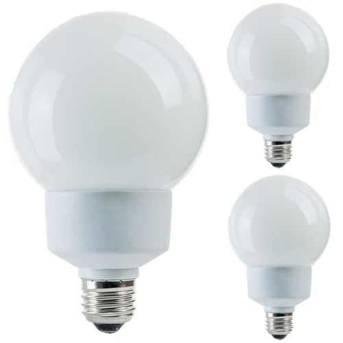 Diodesy- Pack of 3 SLG20/G30 G30 LED Globe Light Bulb, Compact Vanity Clear Light for Bathroom/Mirror Living Area, 5000K Bright White, 900 Lumen, 20W (75 Watts Equivalent), 8000Hour, UL Listed