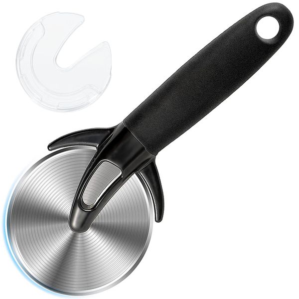 Navani Pizza Cutter, Stainless Steel Pizza Cutter Wheel, Easy to Cut and Clean, Dishwasher Safe,Super Sharp Pizza Slicer, Professional Pizza Knife 8.5 Inch, 2023050601