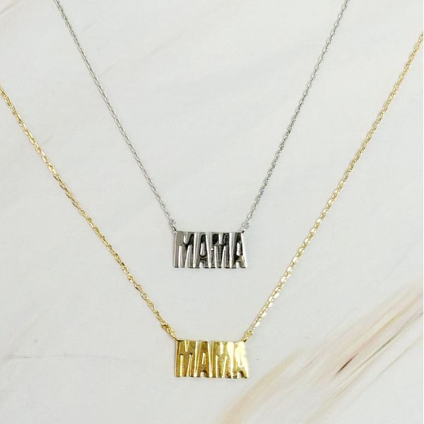 Simply Mama Pendant Necklace - Gold