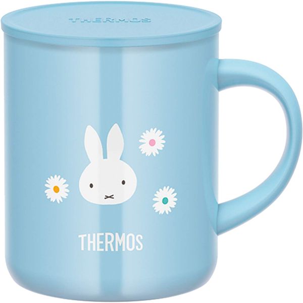 Thermos JDG-350B LB Vacuum Insulated Mug, 11.8 fl oz (350 ml), Miffy, Light Blue