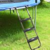 Trampoline Ladder, 3-Step Trampoline Steps with Horizontal Wide Steps, Skid-P...