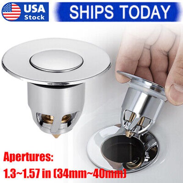 Universal Stainless Steel Pop-Up Basin Drain Filter Hair Catcher Sink Strainer