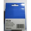 Replacement for Volex 1 Gang Switched Socket 13A Double Pole Black Interior Polished Chrome Flat