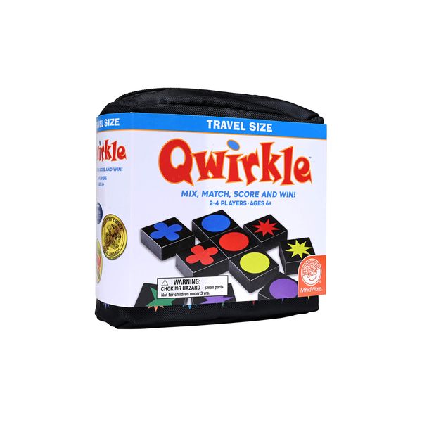 Mindware | Qwirkle: Travel (NEW) | Board Game | Ages 6+ | 2-4 Players | 45 Minutes Playing Time