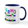 CafePress Pharm D Multi Bottles 2 Mug 11 oz (325 ml) Ceramic Coffee Mug