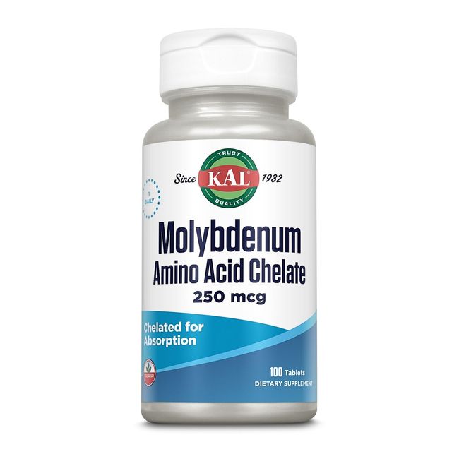 Kal Molybdenum Amino Acid Chelate 250 mcg 100 Tablet