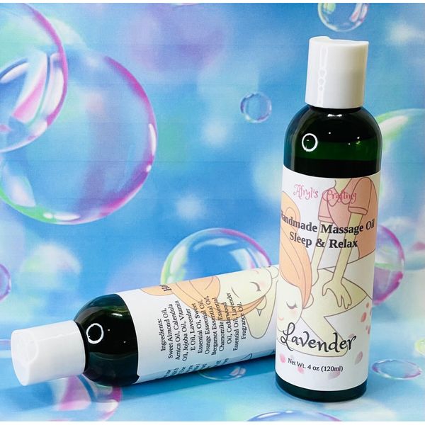 Handmade Massage Oil Sleep & Relax Lavender