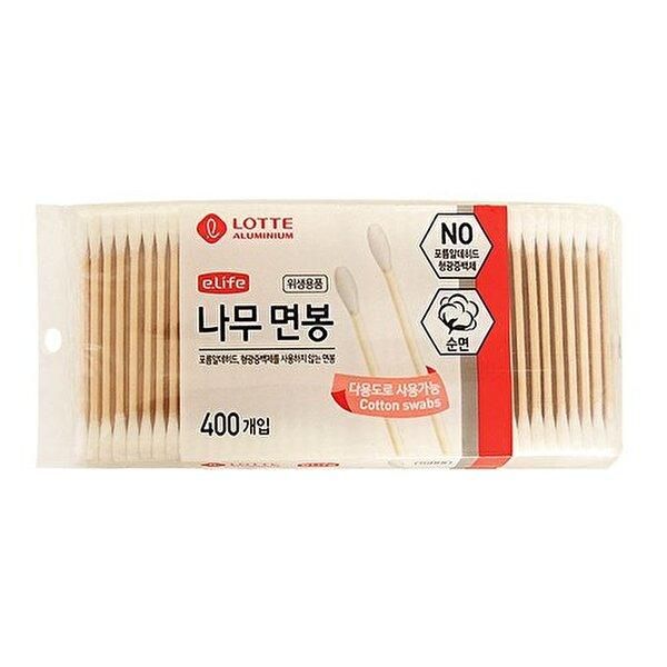 Lotte Life Wooden Cotton Swab 400P_WAC1452