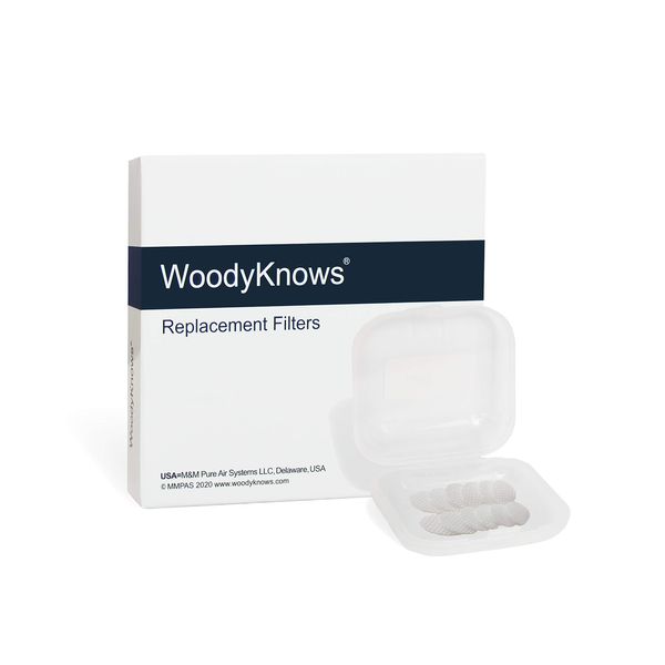 WoodyKnows Super Defense Nose Filter Replacement Filters (Round, Medium, 24 pcs)