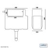 Dual Flush Concealed Toilet Cistern WC, Pipe & Cable Matt Black Push Button Flush Plate LS