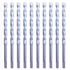 3/16" x 3-1/2" Masonry Drill Bits Carbide Tipped Tapcon Half Flat Shank-10Pcs