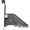 PCIe 4.0 x4 64Gbps Compatible with OCuLink SFF-8612 SFF-8611 External GPU eGPU Riser Card for Mini PC