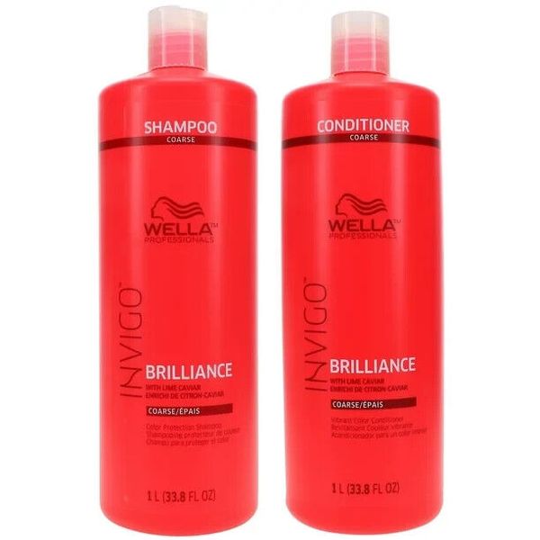 Wella Invigo Brilliance Shampoo & Conditioner Coarse    33.8oz Duo / Set