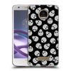 Head Case Designs Black Background Skulls Patterns Soft Gel Case Compatible With Moto Z Force/Z Force Droid