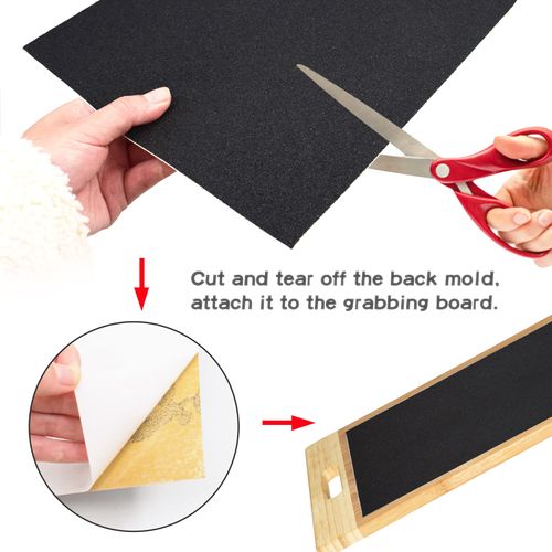 Dog Scratch Door Protector Dog Scratching Dog Scratch Pad Replaceable Sticky Sandpaper Dog Scratch Nail File Scratch Board for Cat Claw Care (11 * 9in)