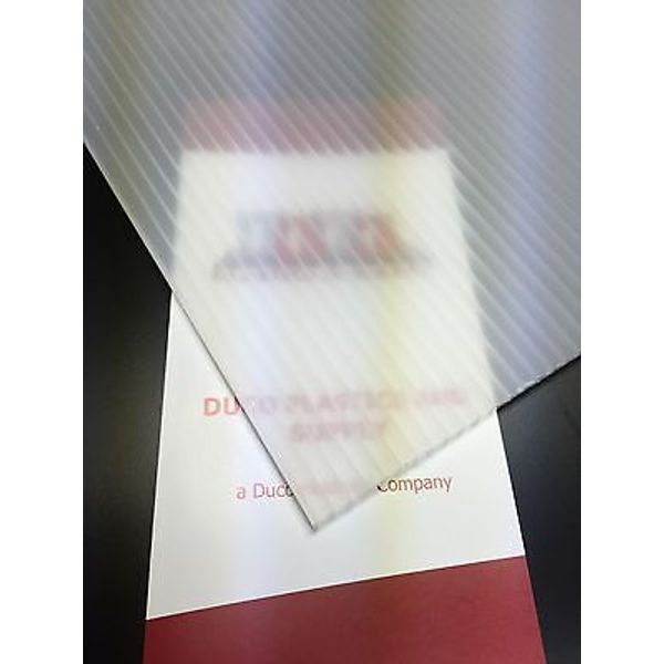 Coroplast 4mm 12" x 24" (4 Pack) Translucent Corrugated Plastic Sheets Vertical