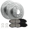 Front Brake Kit Rotors + Ceramic Pads for Lexus LS460 07-08
