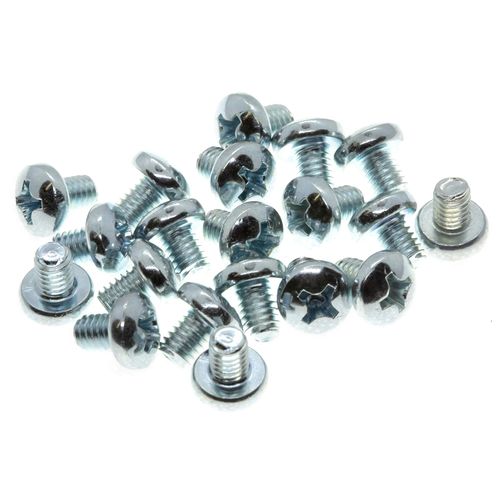 M5 (5mm x 6mm) Phillips Pan Head Machine Screws Steel (Pack of 20) DIN 7985