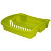 Whitefurze Dish Drainer, Plastic, Leaf Green, Small