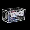 ieron Bluetooth Speaker DIY Production Kit Mono Mini Amplifier With Spectrum Electronic Component Audio Kit Acrylic Shell Creative Production