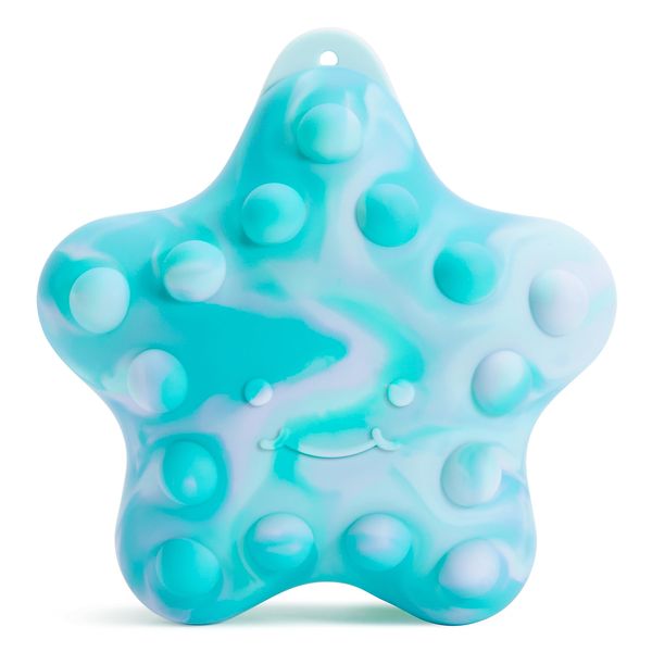 Munchkin® Pop Squish™ Mold Free Popping Baby Bath Toy, Squeezable Sensory Fidget Toy, Starfish