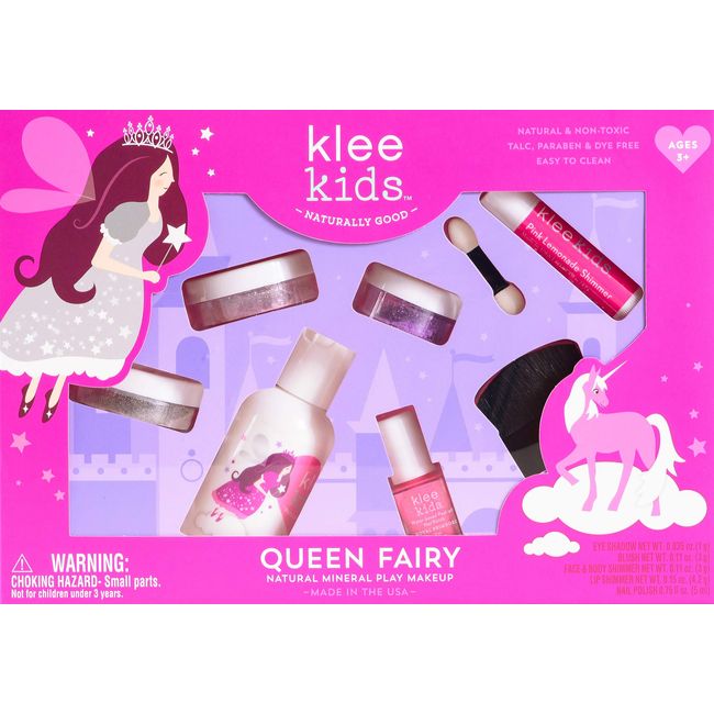 Luna Star Naturals Klee Kids Natural Mineral Makeup 6 Piece Kit, Queen Fairy