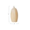 Creative Co-Op Tall Unscented Squash Shaped Candle, Cream