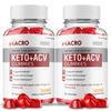 Macro Keto ACV Gummies, Max Strength with Apple Cider Vinegar (2 Pack)