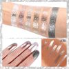 DE'LANCI Sexy Bronze Eye Shadow Glitter Liquid,Länger anhaltender Glitter-Lidschatten, der nicht abfällt, wasserdicht und schweißfest, flüssiger Lidschatten, flüssiger Lidschatten für reife Haut