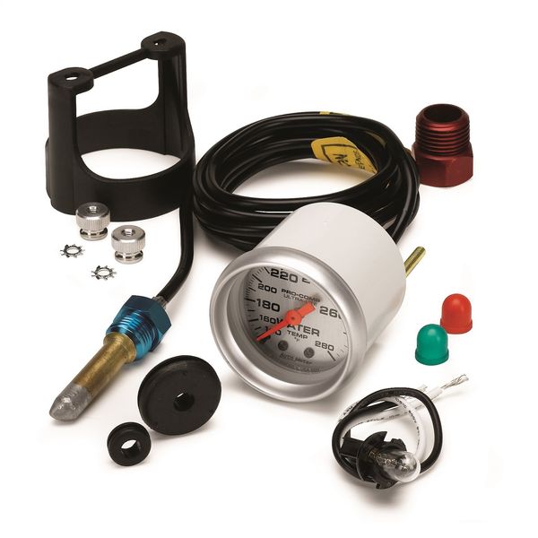 Auto Meter 4331 Ultra-Lite Mechanical Water Temperature Gauge, 2 1/16"