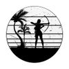 Archery Bow Arrow Archery - Sunset Archer Girl PopSockets Swappable PopGrip