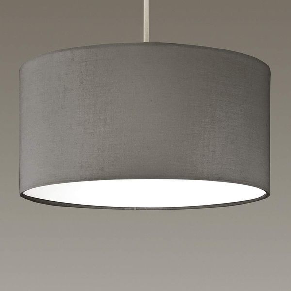 K LIVING Grey Ceiling Pendant Shade with Diffuser in Base