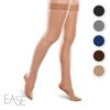 Ease Microfiber Thigh Highs with Moderate (20-30mmHg) Compression (Black, Small Short)