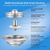 2p Upgraded Kitchen Sink Drain Strainer,Stain