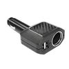 MiraReed ST-1616 Socket Splitter 2.4A 2-Port USB Direct Carbon Black Universal