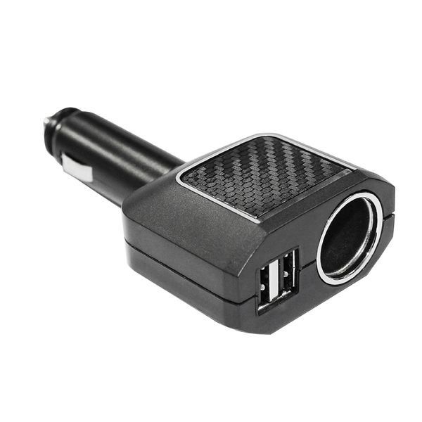 MiraReed ST-1616 Socket Splitter 2.4A 2-Port USB Direct Carbon Black Universal