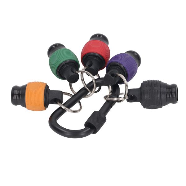 Bit Holder Set, Socket Holder, Keychain, Colorful, Impact Socket, Drill, Driver, Adapter, Tip Tool, Mobile Phone, Storage, 1/4 Inch, Set of 5 Colors