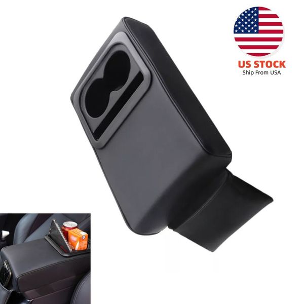 Auto Armrest Cover Cushion Center Console Armrest Pillow Storage Box Cup Holder