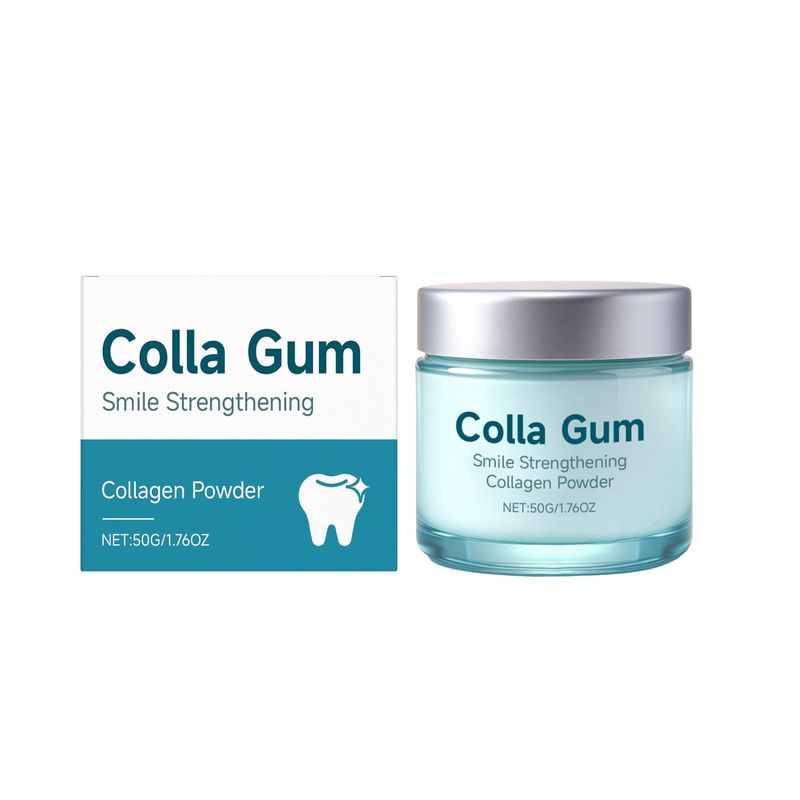 Collabrush Collagen Powder, 2026 New Collagen + Hydroxyapatite Gum ...