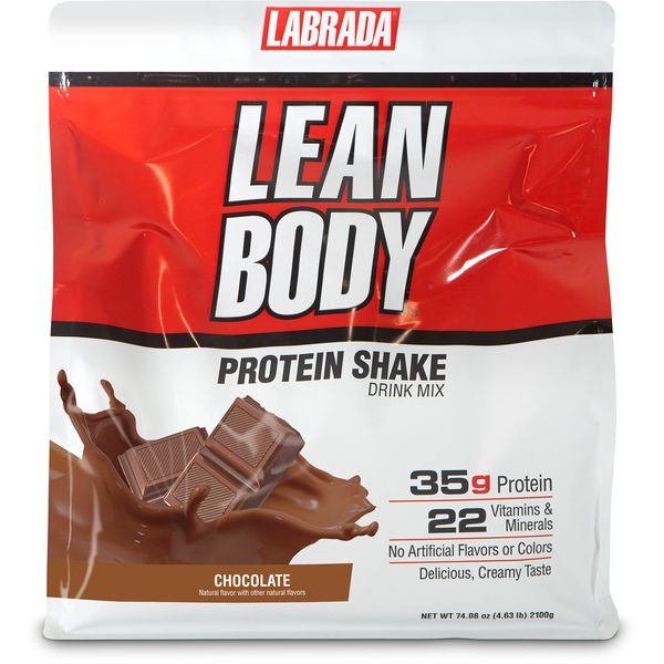 Lean Body All-in-One Chocolate Protein Shake. 35g Protein, Whey Blend, 7g Healthy Fats & Fiber, 22 Vitamins and Minerals, No Artificial Colors, Gluten Free, (4.6lb) Packaging May Vary