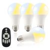 Collaborative Lighting, LED Bulb, 60W Shape, E26, Stepless Dimming, Toning, Remote Control, Remote Control, 9w, LED Light, Remote Control, Remote Control, Includes Remote Control, Daylight Color,
