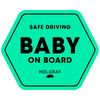MOLGRAF BABY ON BOARD Sticker (Green)