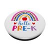 Hello Pre-K preschool rainbow leopard print Back To School PopSockets Swappable PopGrip