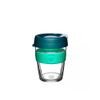 KeepCup Brew, Reusable Coffee Cup - Tempered Glass and Splashproof Sipper Lid, Medium 12oz/340ml - Eventide