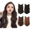 SATPULOT Neckline Wig, One-Touch Extension, Neck Wig, U-Shaped, 17.7 - 23.6 inches (45 - 60 cm), Clip, Removable, Natural, Heat Resistant, Iron, Hair Color, High Tone, Gal