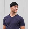 2 Pcs Mens Black Brimless Docker Cap Skull Cap Worker Sailor Cap Rolled Cuff Retro Beanie